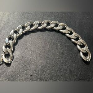 Men's Bold Polished Stainless Chunky Bracelet